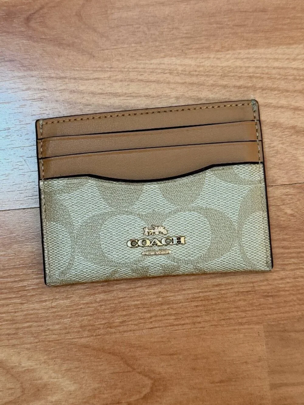 COACH Slim Id Card Case In Signature Canvas